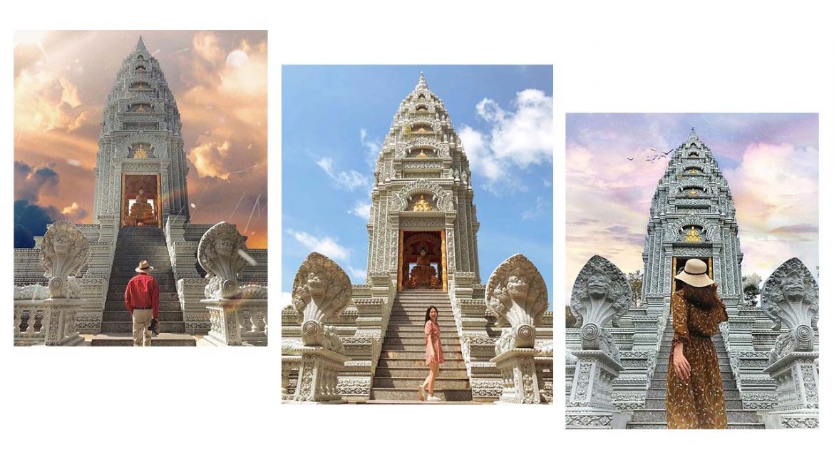 Đến với chùa Som Rong – Sóc Trăng bạn sẽ có ngay những bộ ảnh đẹp