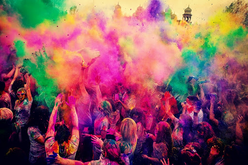 Lễ hội sắc màu Holi tại Mỹ